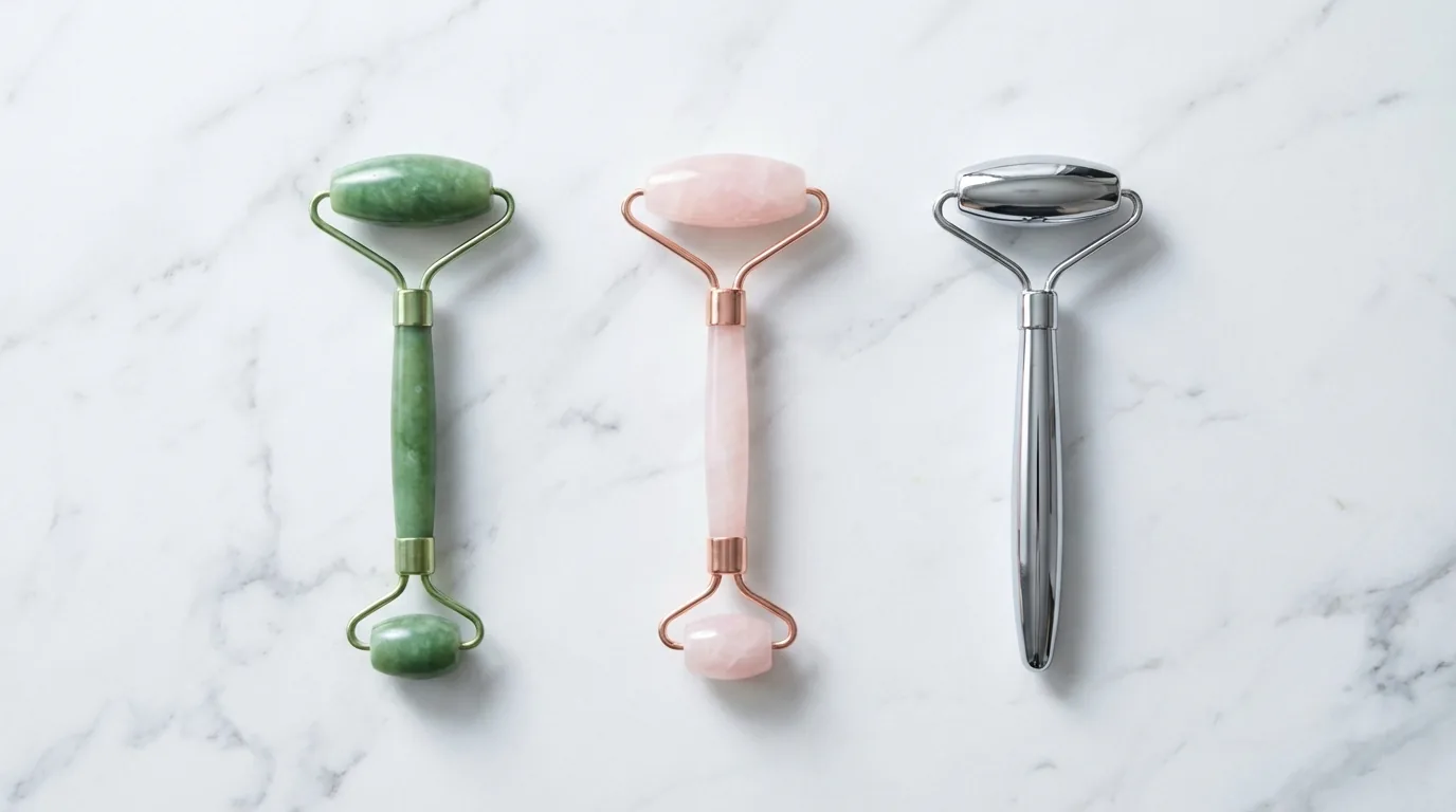 Facial Rollers: Jade vs Rose Quartz vs Metal and What the Research Says